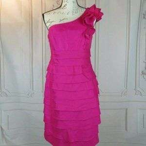 London Times One Shoulder Party Cocktail Dress